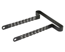 F&R Lowrider Black Triple Flat Twisted Bumper 20" Bikes Trikes Chopper Cruisers