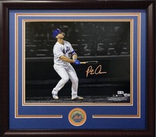 Pete Alonso Mets signed 11x14 Record 53rd HR Spotlight Photo Framed Fanatics MLB