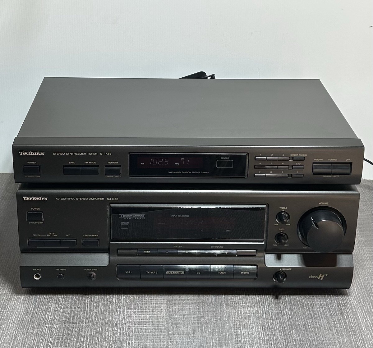Technics Stereo Control Amplifier SU-G86 + Stereo Tunner ST-K55 | eBay