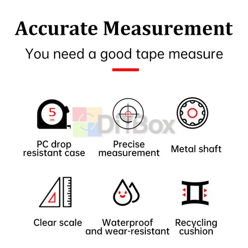 5/10m Fluorescent Steel Tape Measure Steel Tape Precision Measuring Self-Locking - Picture 21 of 24