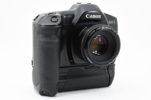 Canon EOS-1 35mm Film Camera + PB-E1 + EF 50mm f1.8 II AF Lens From JAPAN #2177 - Picture 4 of 15