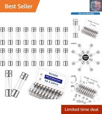 20PCS 5 x 20mm Fast Blow Glass Fuses 5A 5Amp 250V Glass Fuse,0.2 x 0.78 Inch