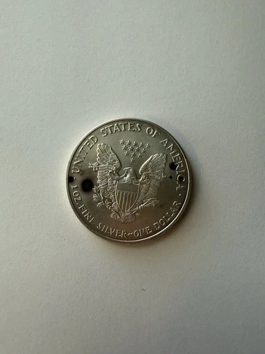 2002 $1 American Eagle Walking Liberty Fine Silver 1 oz with Burn Error