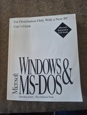 User's Guides Microsoft MS-DOS and Microsoft Windows for Workgroups Ships Fast