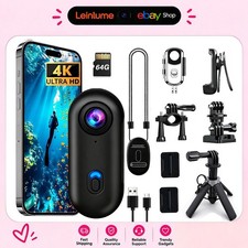 4K Motorcycle Camera Mini Action Camera with Cycling Mount  Handheld Mount