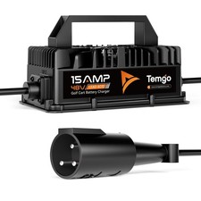 15A 48V Golf Cart Battery Charger for Club Car with 3-Pin Round Plug