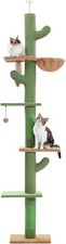 Cat Tree, Cactus Floor to Ceiling Cat Tower with Adjustable