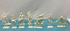 Vintage 11 Deluxe Reading Operation Moon Base X 500 Marx Plastic Playset Toy Lot