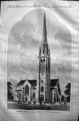 Alte 1872 Baumeister Emanuel Kirche Clifton Bristol John Norton Architekt viktorianisch