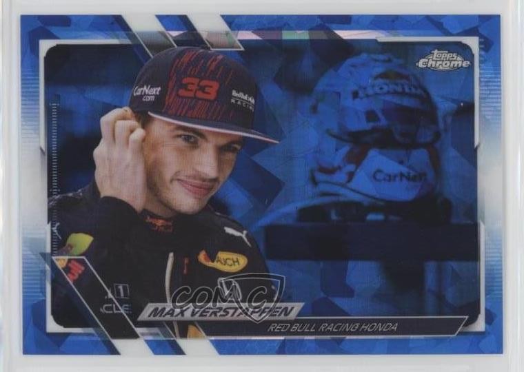 2021 Topps Chrome Sapphire Formula 1 F1 Racers Max Verstappen #43 0q60