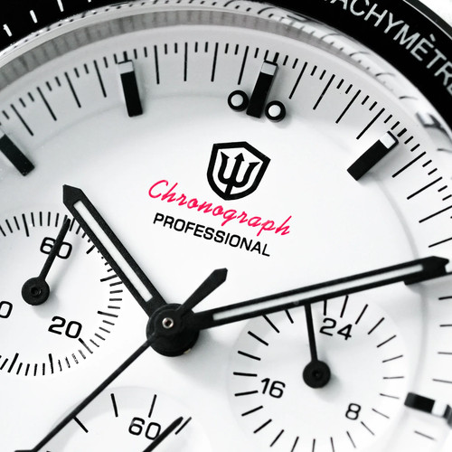 40mm Vintage Chronograph Watch VK63 Quartz Sapphire BGW9 Luminous 20Bar