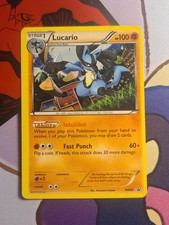 Pokémon TCG Lucario Black White BW85 Holo Promo Card English HP RED SLEEVE on eBay
