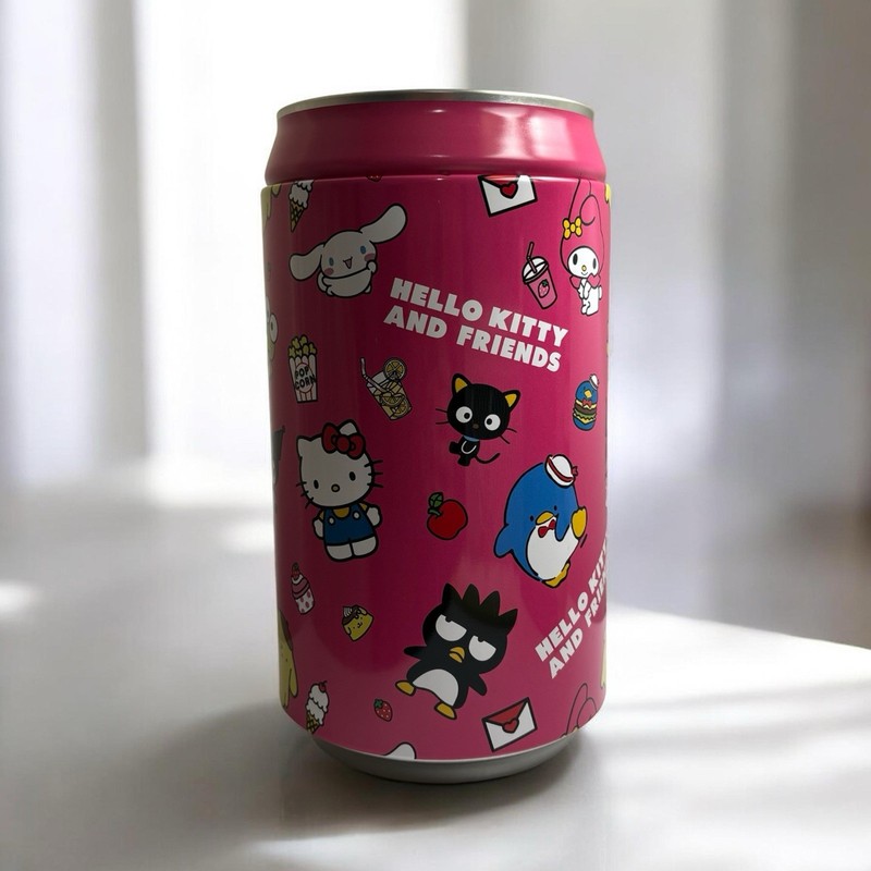 Hello Kitty & Friends Characters Print Drink Can Coin/Money Holder Bank New