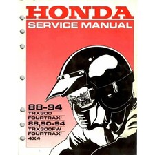 1988-1994 Honda TRX 300 TRX300FW Fourtrax Service Manual 370 pages