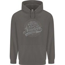 AWDis Just Hoods Sudadera 80% Algodón Gris Carbón 78º Cumpleaños