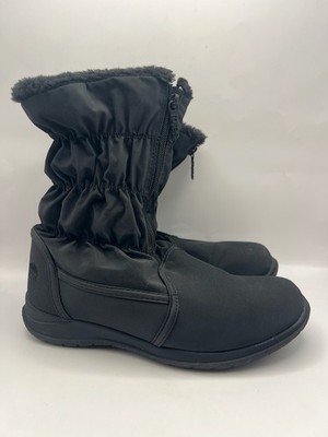 Totes Black Snow Boots Women Size 8