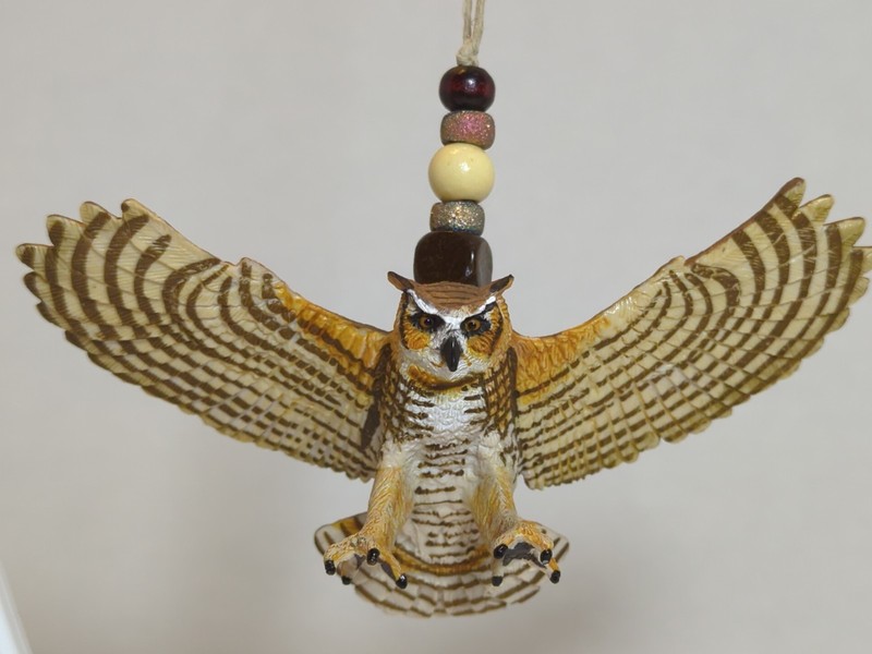 Great Horned Owl Custom Christmas Tree Ornament NA Wildlife N.1 Harry Hedwig