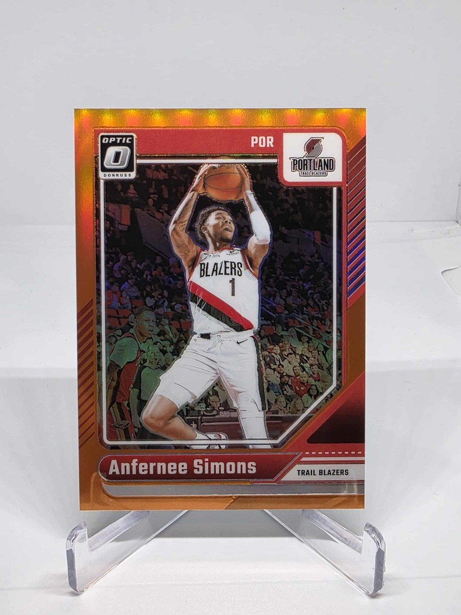 Anfernee Simons 2024-25 Panini Optic Orange 109/175 Celtics