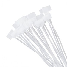 100Pack Zip Ties Write on Ethernet RJ45 RJ12 Wire Power Cable Label Mark Tags A