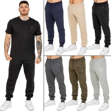 Kruze Mens Fleece Joggers Elasticated Regular Fit Casual Jogging Bottoms Pants