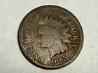 1865 bronze INDIAN HEAD Cent. Civil war era coin. AG/G. #m9