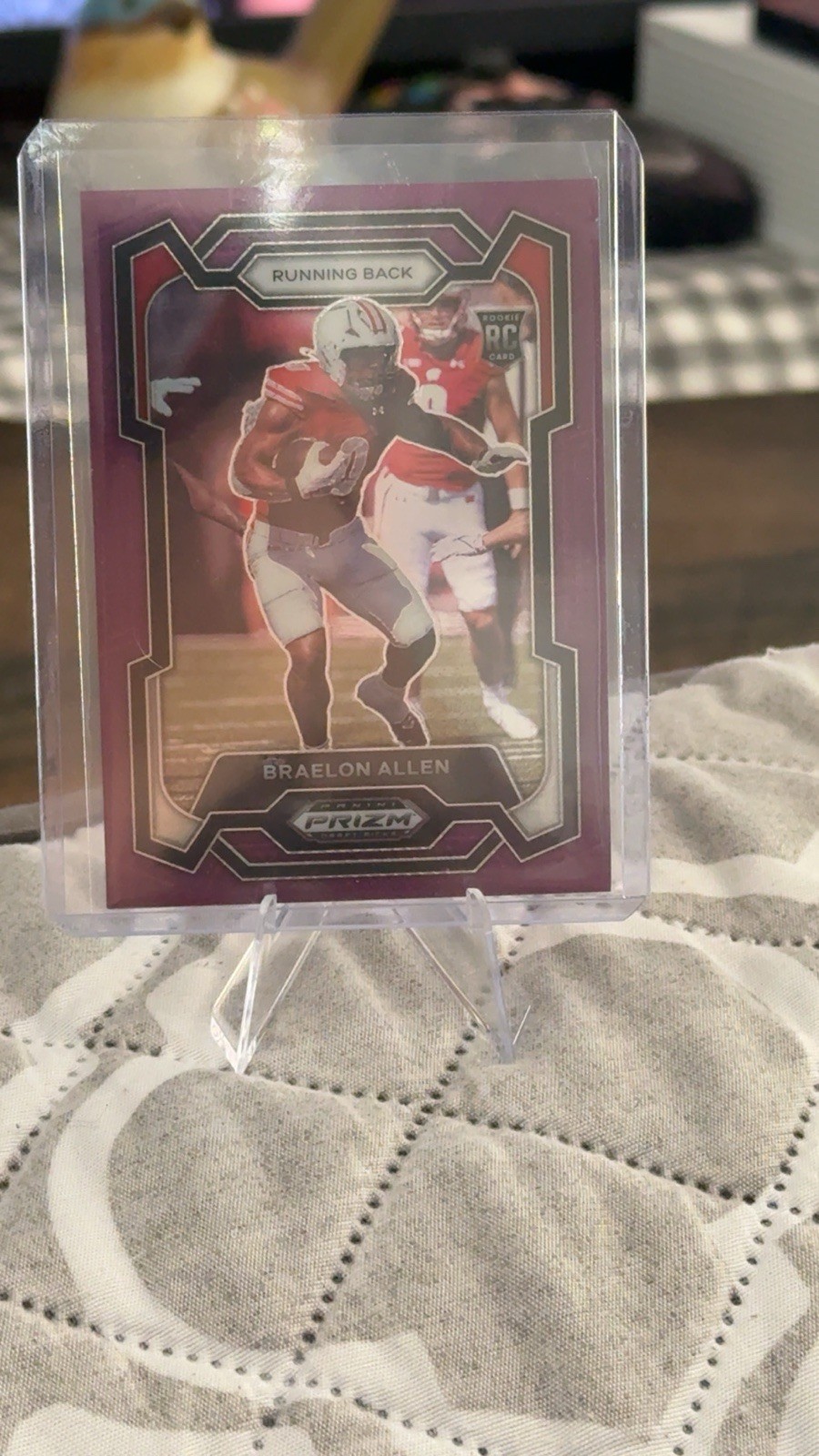 2024 Panini Prizm Draft Picks - Braelon Allen #129 Purple Prizm /75 (RC)