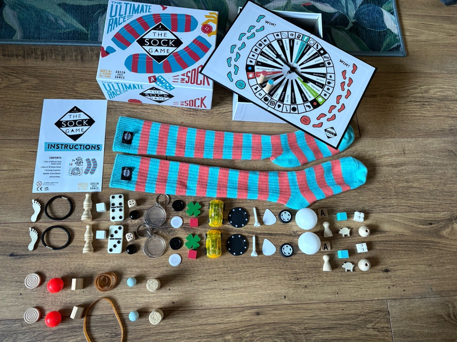 Green Bros Games The Sock Game Family Board Game Complete