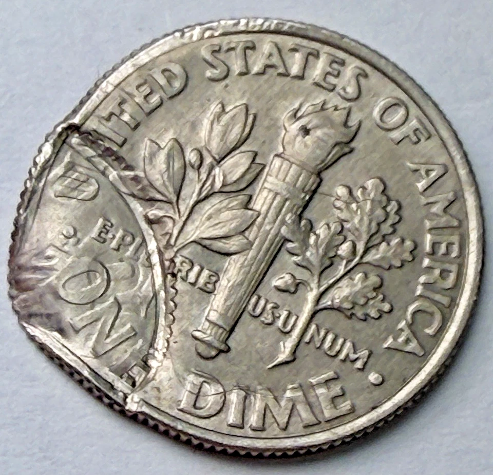 2000-D Mint Error (Damage?) Double Struck? US 10c ~ WOW ~ Y93 - Image 4 of 4