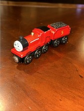 Thomas  Friends James Wooden Railway Learning Curve Train Engine Vintage 2003