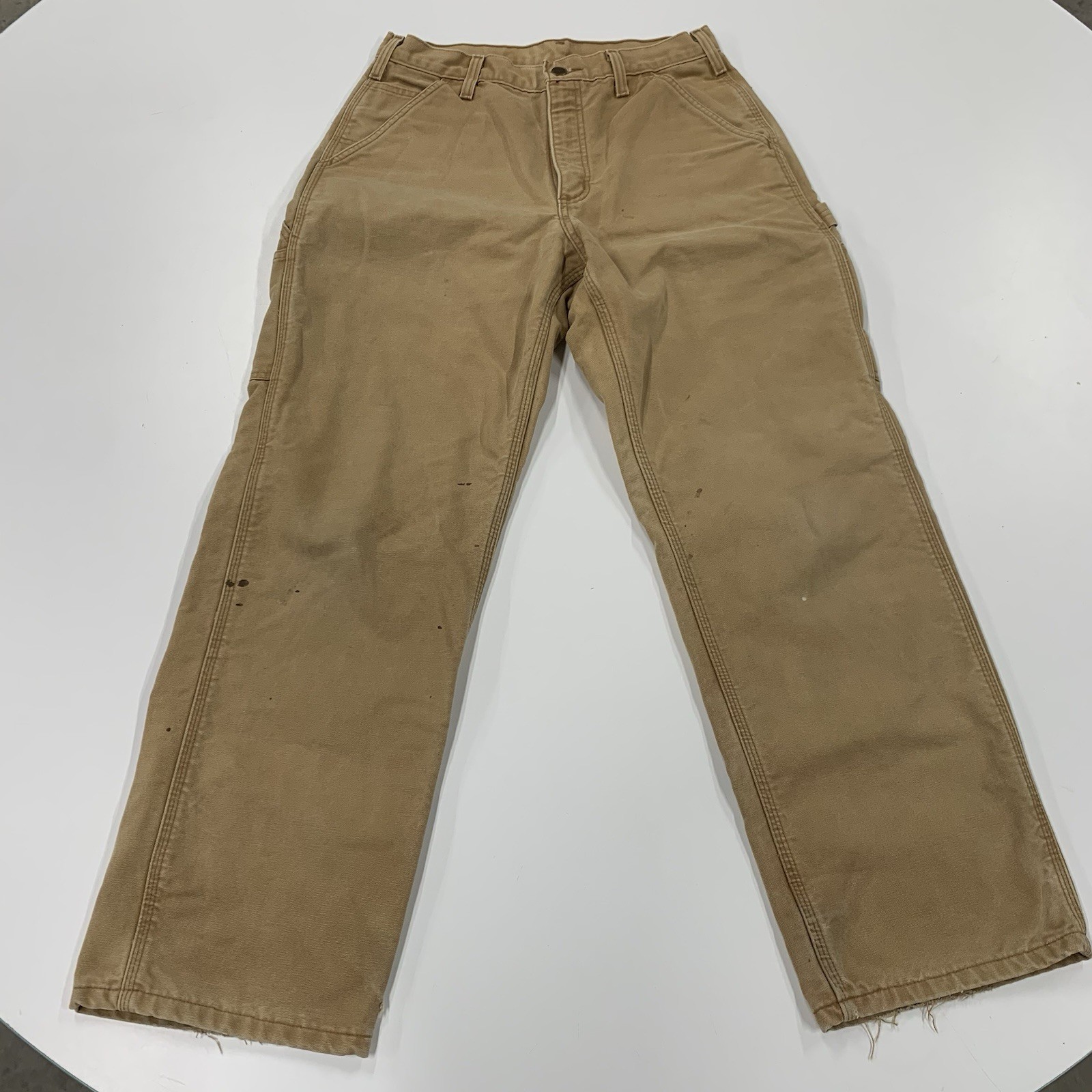 carhartt b111 brn insulated Pants 31x30 dungaree fit  thumbnail 3
