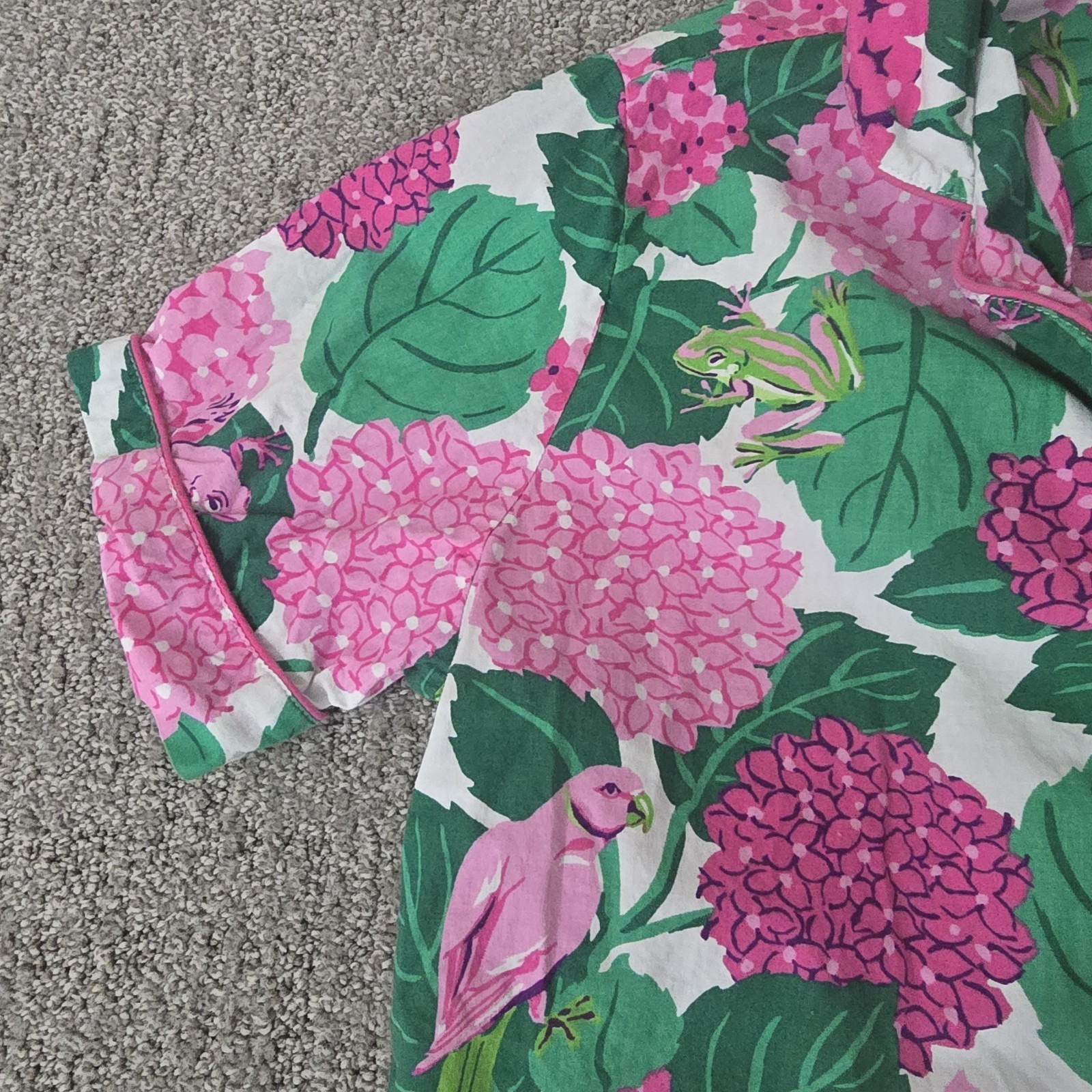 Printfresh Secret Garden Pink Hydrangea Pajama Se… - image 6