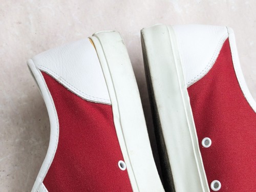 Dior Homme Sneaker Rot Herren 10 43 Low Tops Canvas Weiß Leder - Bild 12 von 18