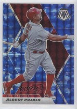 2021 Panini Mosaic Blue Camo Mosaic Prizm Albert Pujols #10 1ax