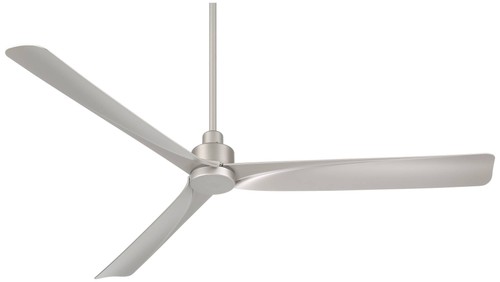 60" Casa Vieja Sailplane Silver Damp Ceiling Fan with Remote - Picture 5 of 8