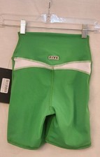 Five the Label Biker Short High Waist Women Teen XSA Neon Green NWT 5" Dancewear
