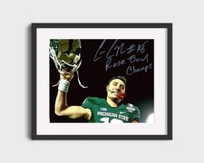 Michigan State Autograph Print - Connor Cook Rose Bowl - Spartan Glory