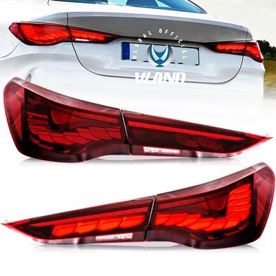Rote LED-GTS-Rückleuchten für 20 24 BMW 4er G22 G23 G26 Rückleuchten mit Startup