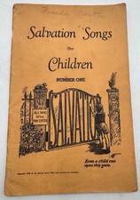 1939 Salvation Songs for Children No.1   Child Evangelism Songbook