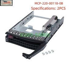2X for SuperMicro 3.5" to 2.5" Hard Drive Tray/Caddy MCP-220-00118-0B SATA/SAS
