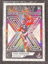 2023-24 Panini Donruss - Great X-Pectations Scoot Henderson #8 (RC)