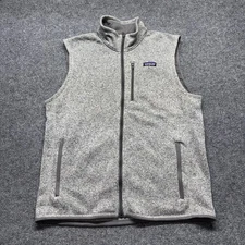 Patagonia Mens Better Sweater Fleece Vest Sz XL Gray Full Zip Outdoor Hiking