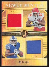 2020 Gold Standard Newly Minted 77/249 D'Andre Swift Clyde Edwards-Helaire JM9