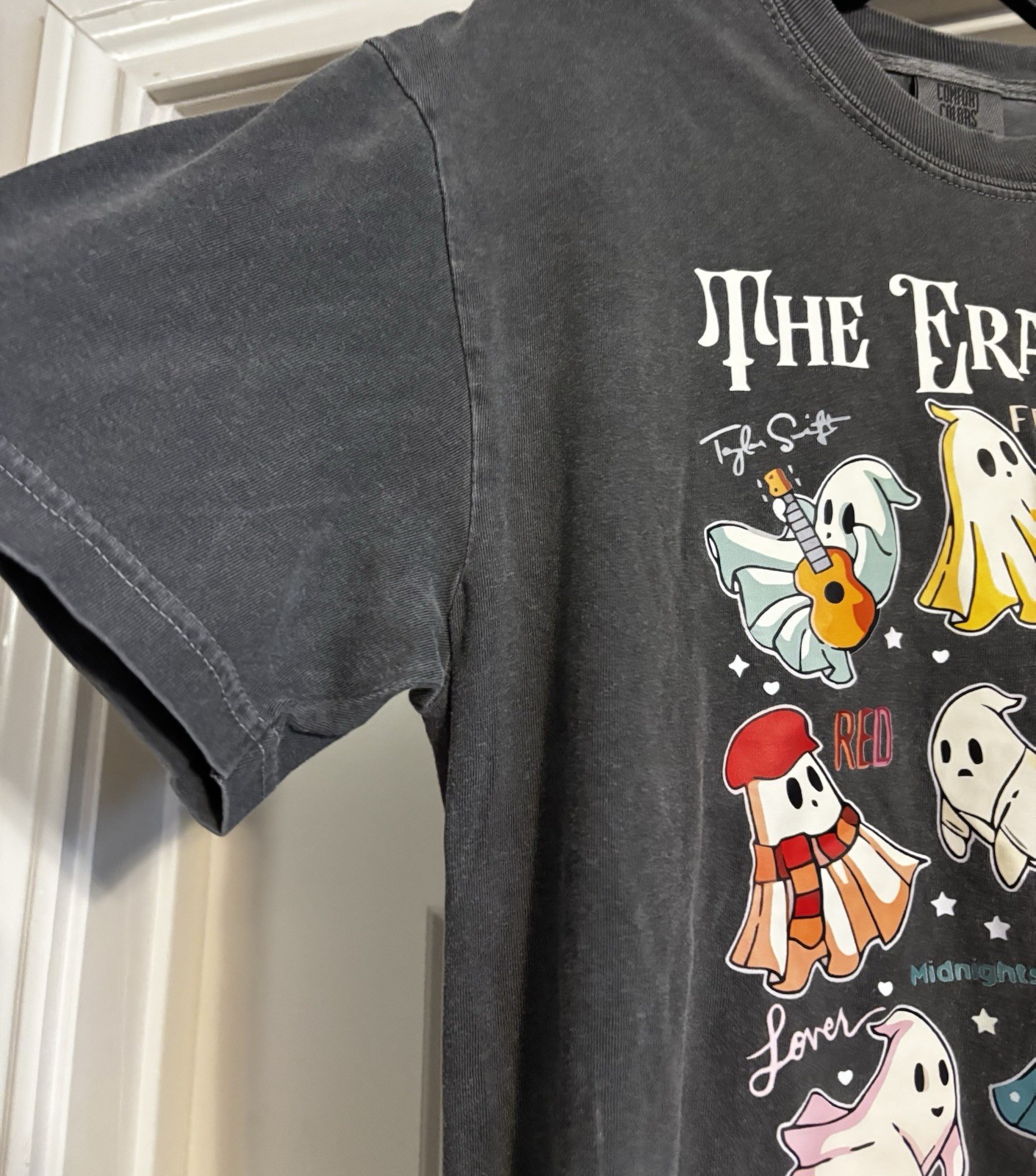 Comfort Colors Taylor Swift Eras Tour Rare Ghost 1989 Cotton Concert Tee Size M image 3