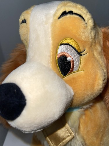 Disney Store Lady and the Tramp Plush 15 & 11 Inch One New With Tags One Used - Picture 12 of 20