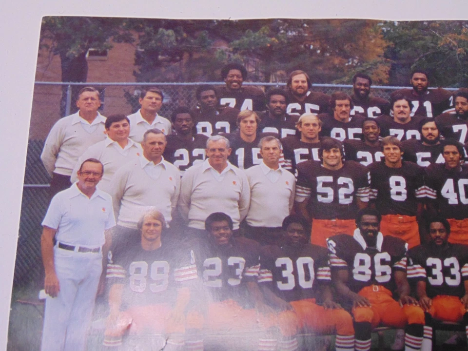 NFL CLEVELAND BROWNS Vintage 1978 Team Photo Kardiac Kids Sipe Newsome Rucker - Image 3 of 4
