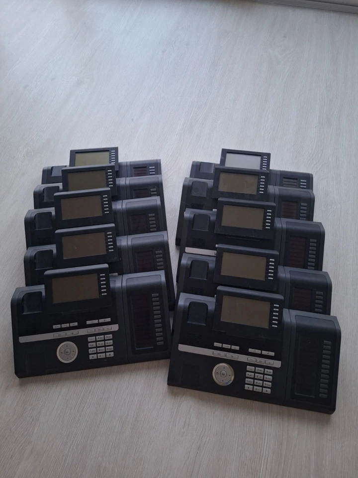 Unify OpenStage 40 HFA Tisch-Telefon + Key-Modul 40 - ohne Hörer (10 Stück)