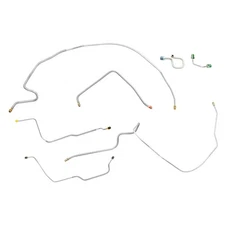 1972 C10 Chevrolet GMC Truck Power Disc Front Brake Line Set Kit Lines 7pc OE