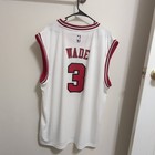 adidas Chicago Bulls Dwyane Wade #3 White NBA Basketball Jersey XXL — photo 2