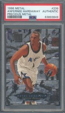 1996-97 Fleer Skybox Metal Anfernee Hardaway 239 Precious Metal Shredders PSA AU