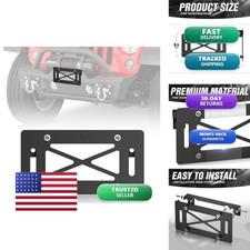 Yzona Flip-up Universal Winch License Plate Frame For 10 Hawse Fairlead Yzona Flip-up Universal Winch License Plate Frame For 10 Hawse Fairlead